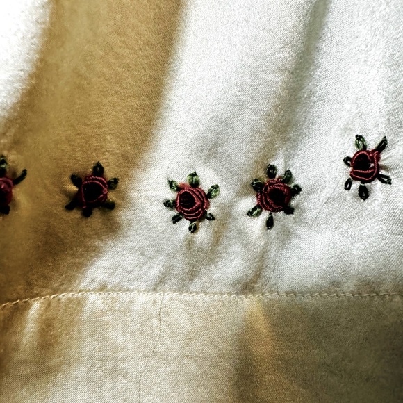 ❤️ DOEN HERITAGE 2T SUKI SILK EASTER PARTY DRESS VINTAGE INSPIRED EMBROIDERED - Picture 5 of 10